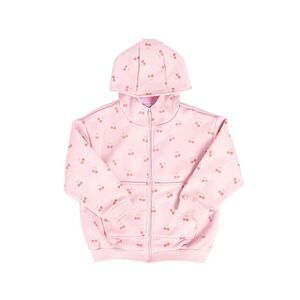 Bums & Roses Girls  Cherry Sweet Zip-Up Hoodie, Multicolor